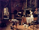 Jan Steen Canvas Paintings - Easy Come, Easy Go